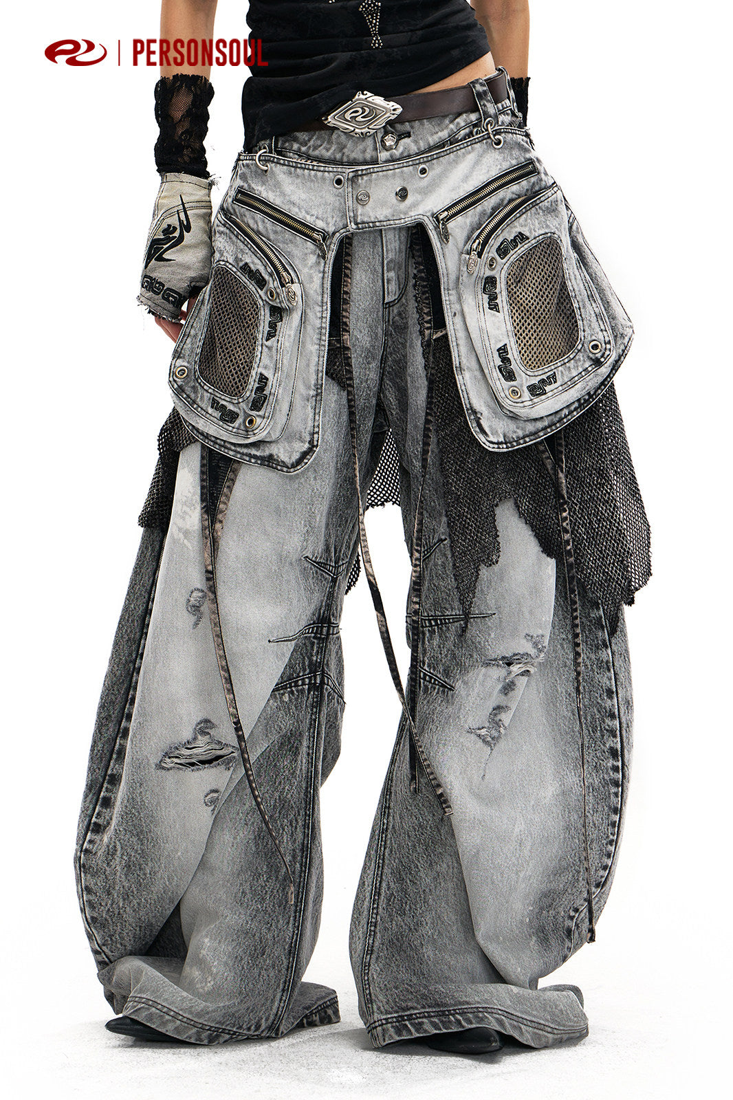 Ash Tactical Detachable Waist Panel Jeans
