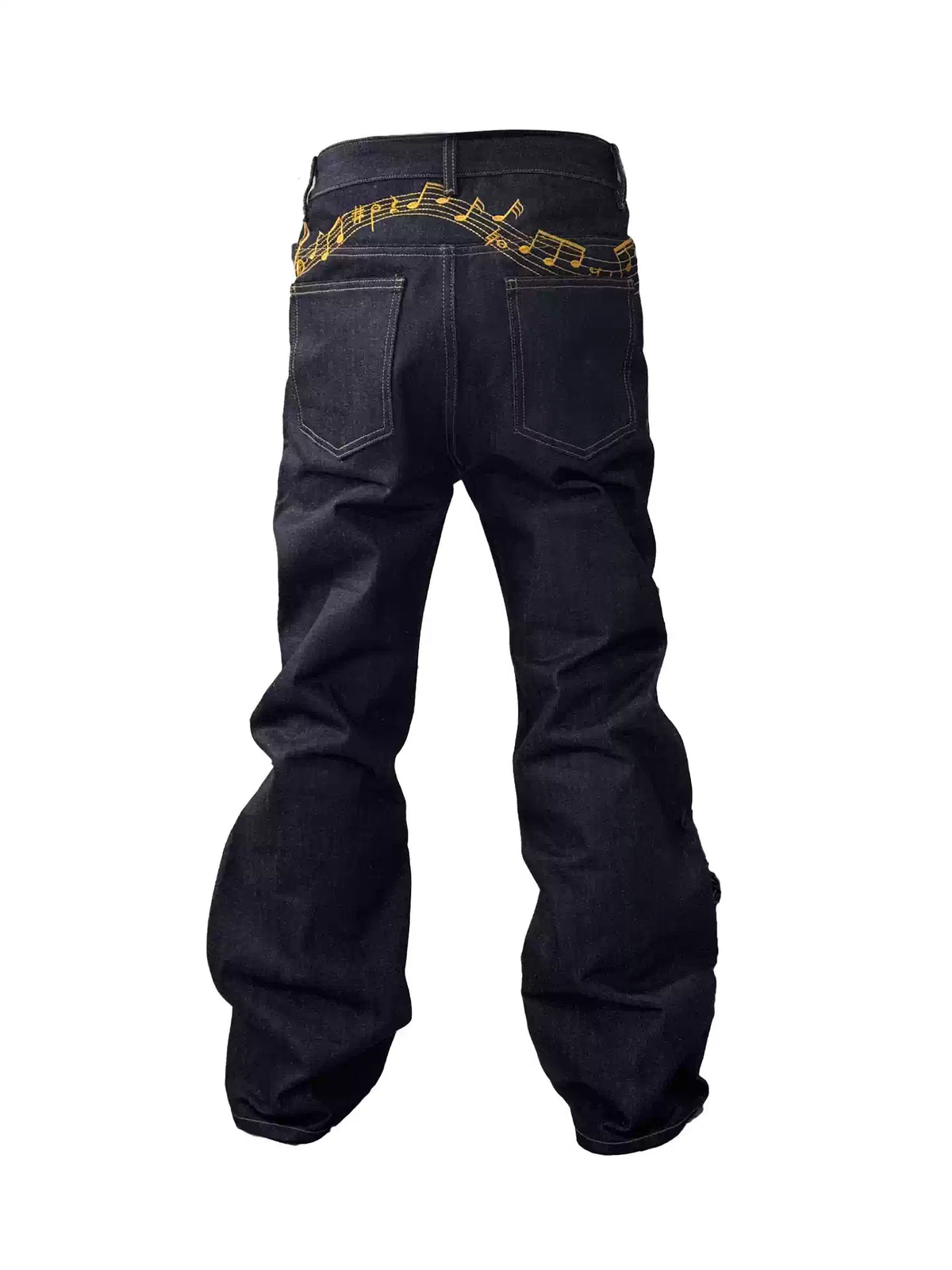 Floral Embroidered Straight Leg Jeans