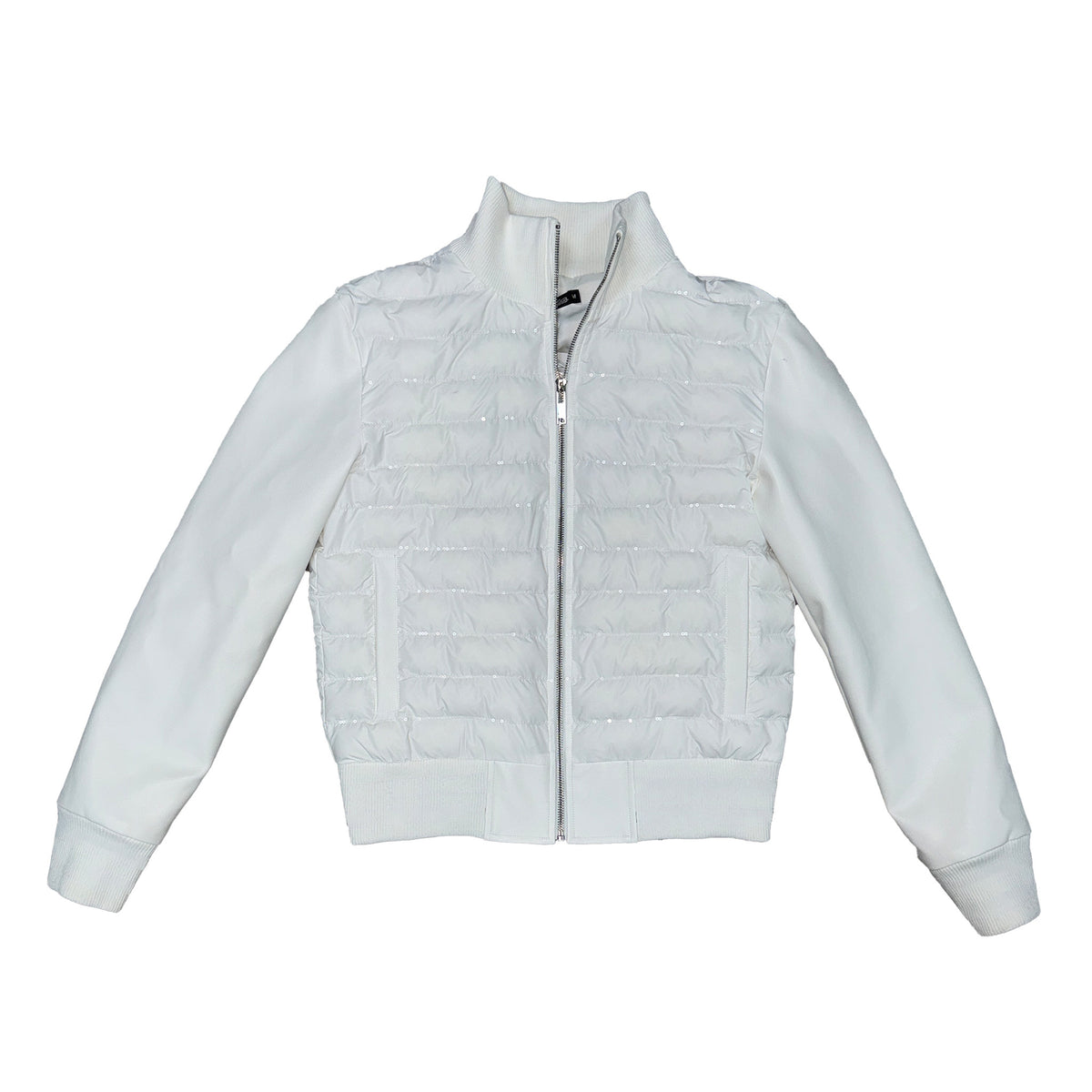 Panelled Slim Fit Padded Zip Jacket