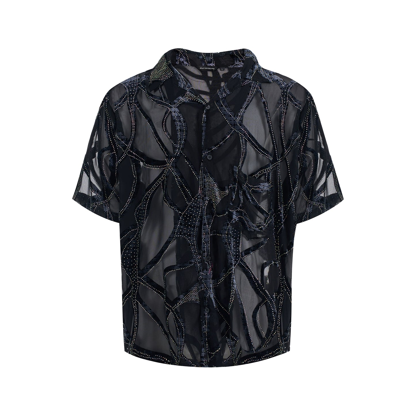 STARTEXCEEDEND Sheer Short Sleeve Shirt