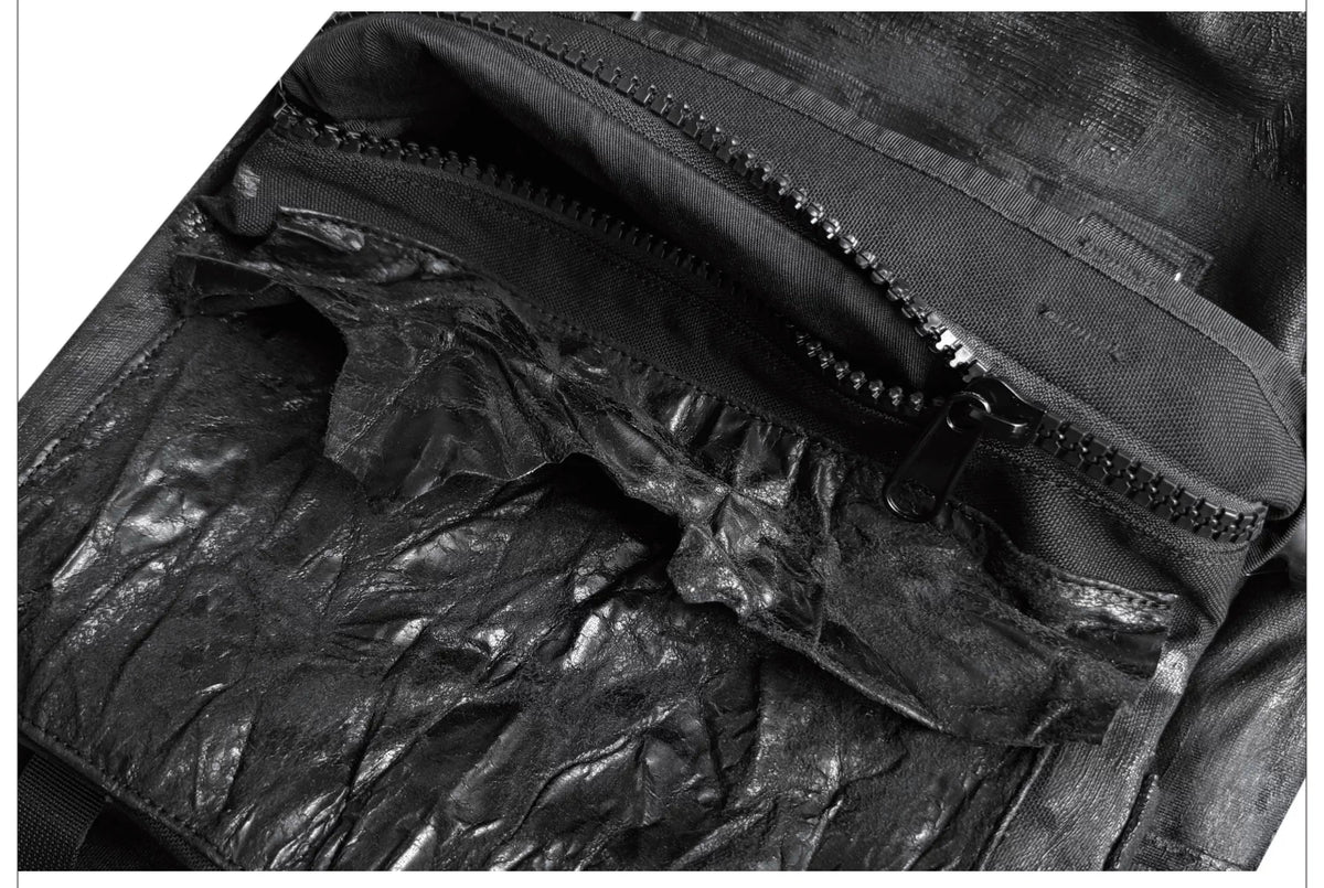 Cracked Coated Canvas Backpack