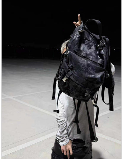 Cracked Coated Canvas Backpack