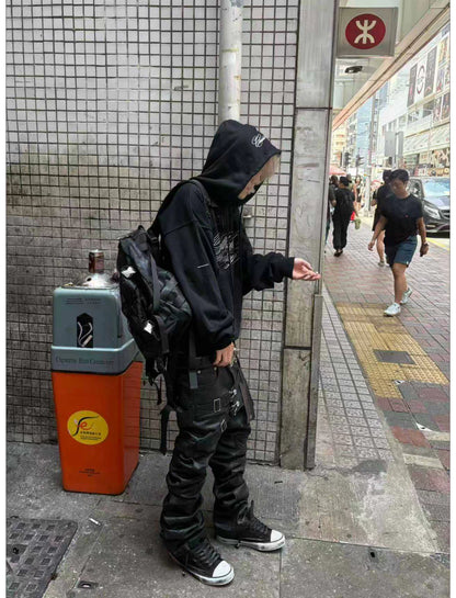 Cracked Coated Canvas Backpack