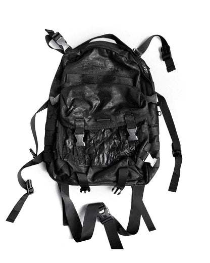 Cracked Coated Canvas Backpack