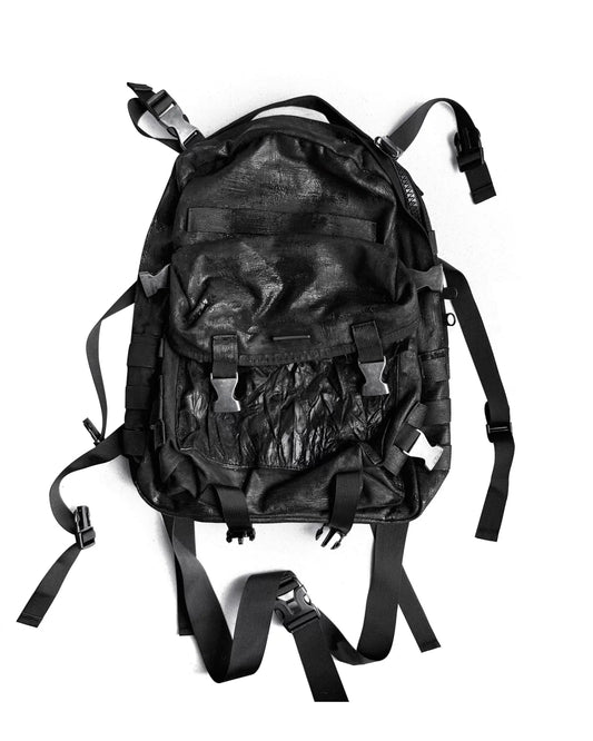 Cracked Coated Canvas Backpack