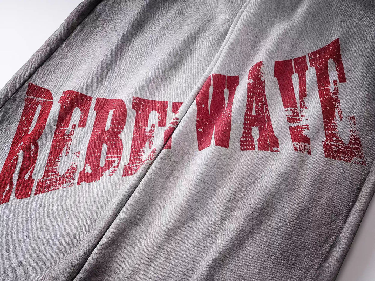 REBEL WAVE クロス刺繍 ダブルウエスト スウェットパンツ SELFISH