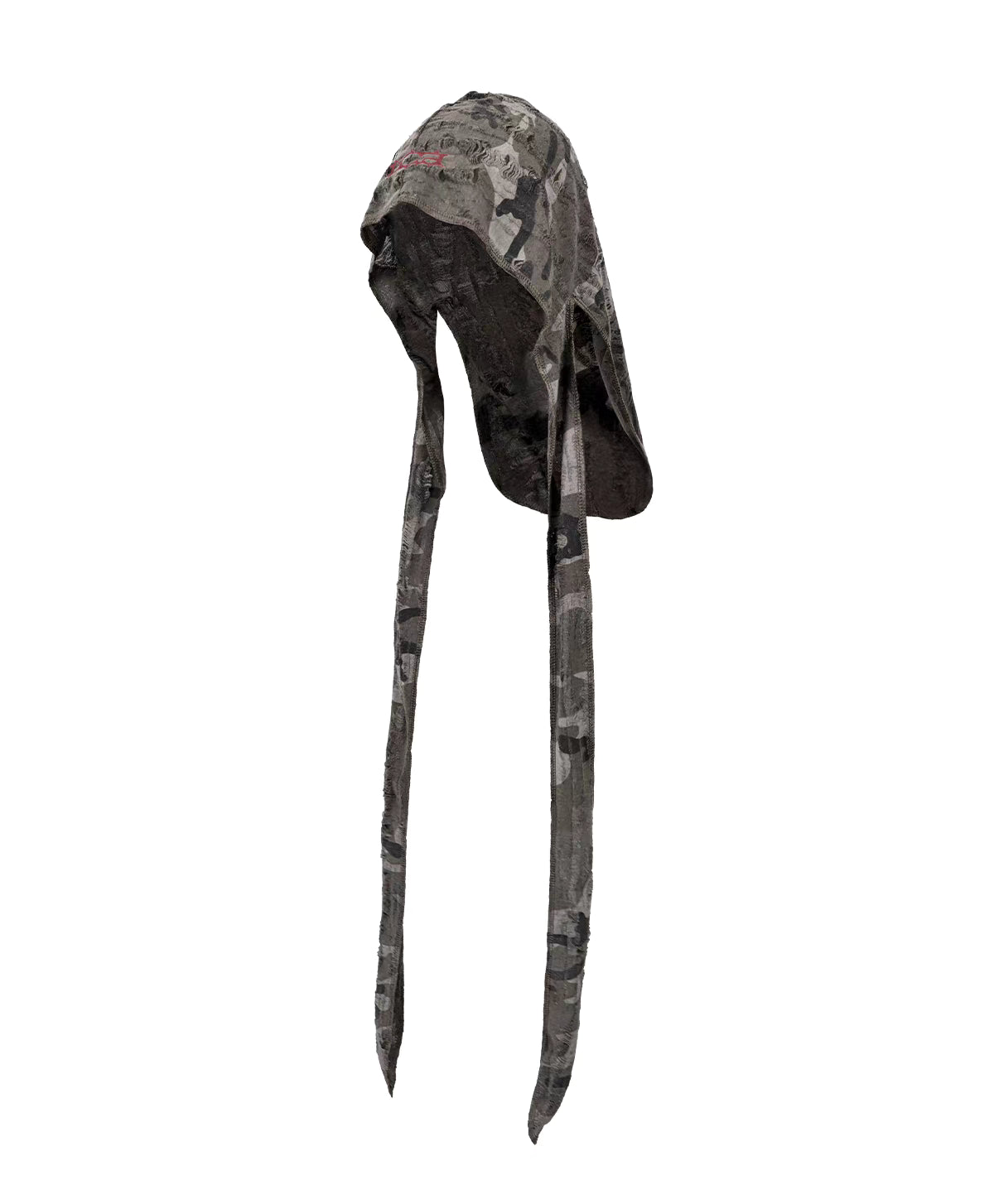 Camouflage Logo Embroidered Long Tie Durag