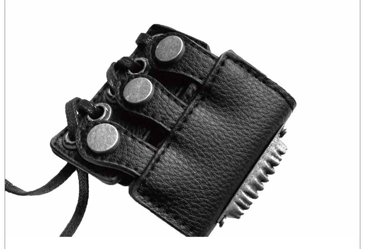 Lace-Up Fang Detail Wrist Cuff