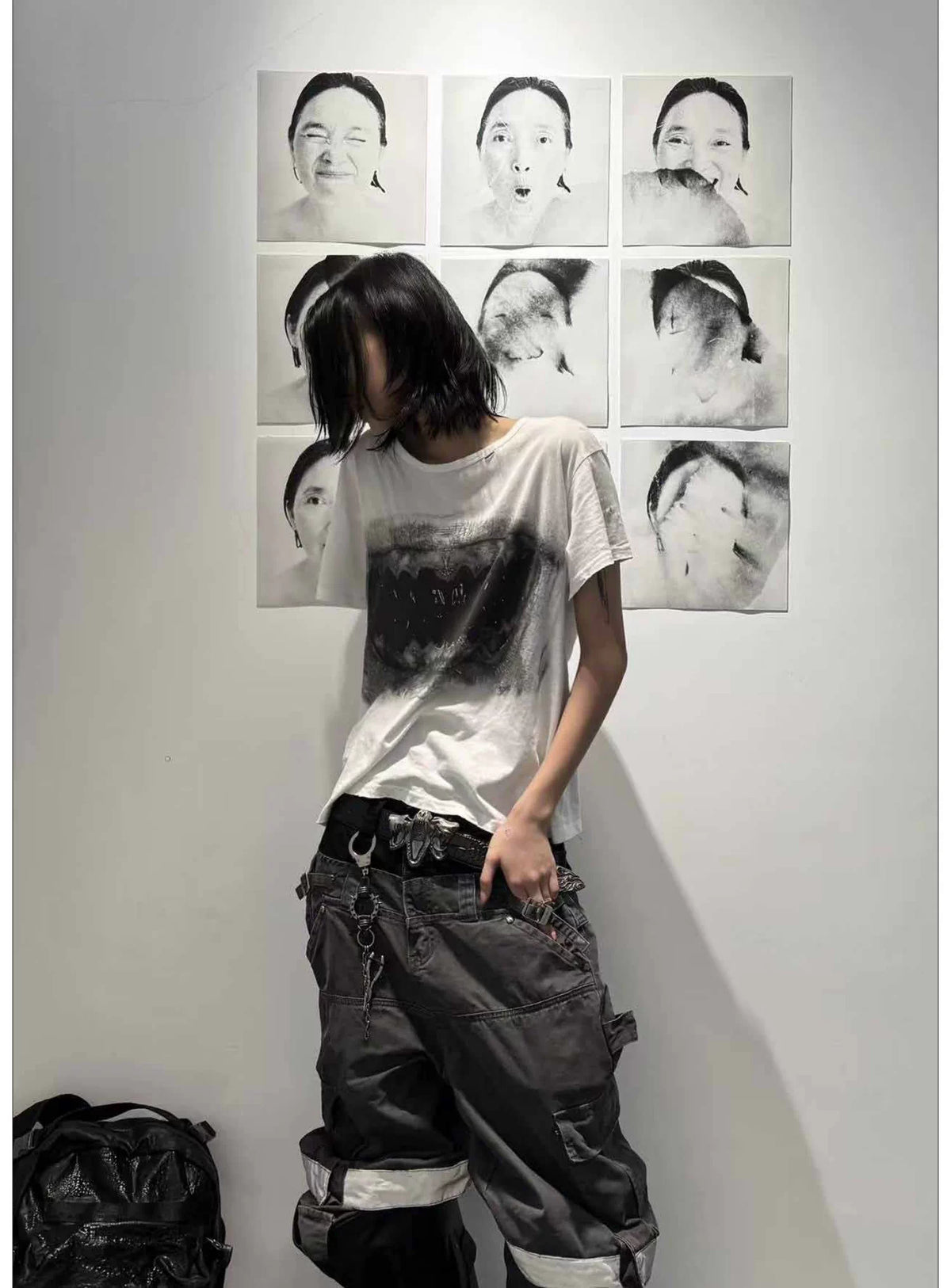 Distressed Graphic Boxy T-Shirt