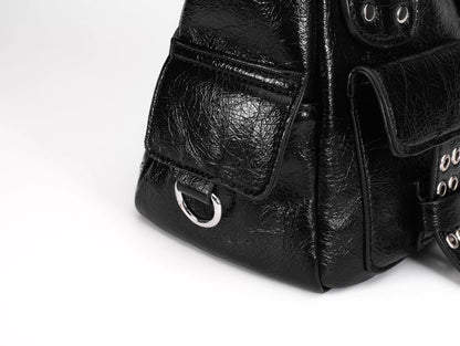 Cross Embellished Convertible Shoulder Bag