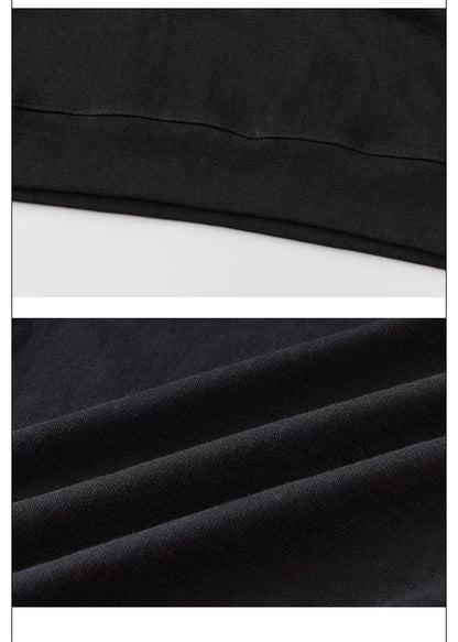 Embroidered V-Neck Slim Fit Long Sleeve Polo Shirt