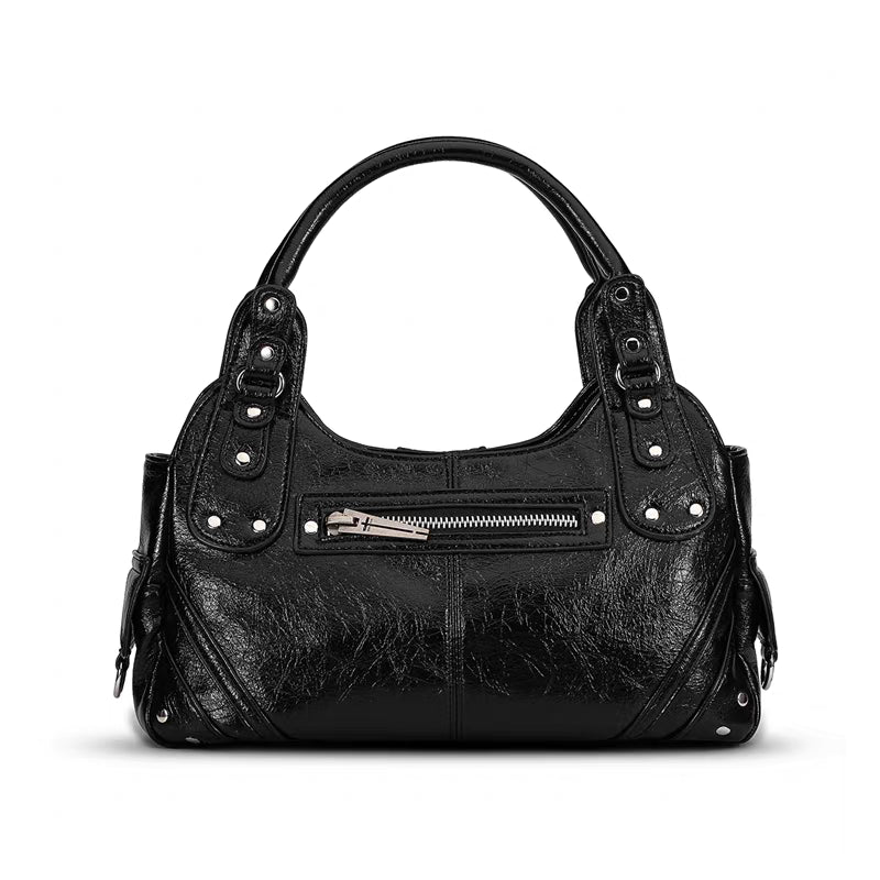 Cross Embellished Convertible Shoulder Bag