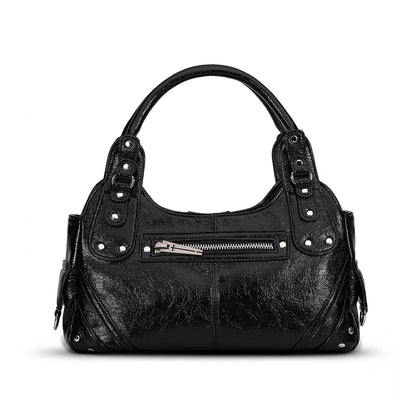 Cross Embellished Convertible Shoulder Bag