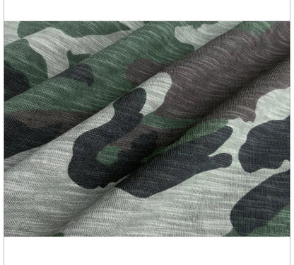 Camouflage Crewneck Long-Sleeve T-Shirt