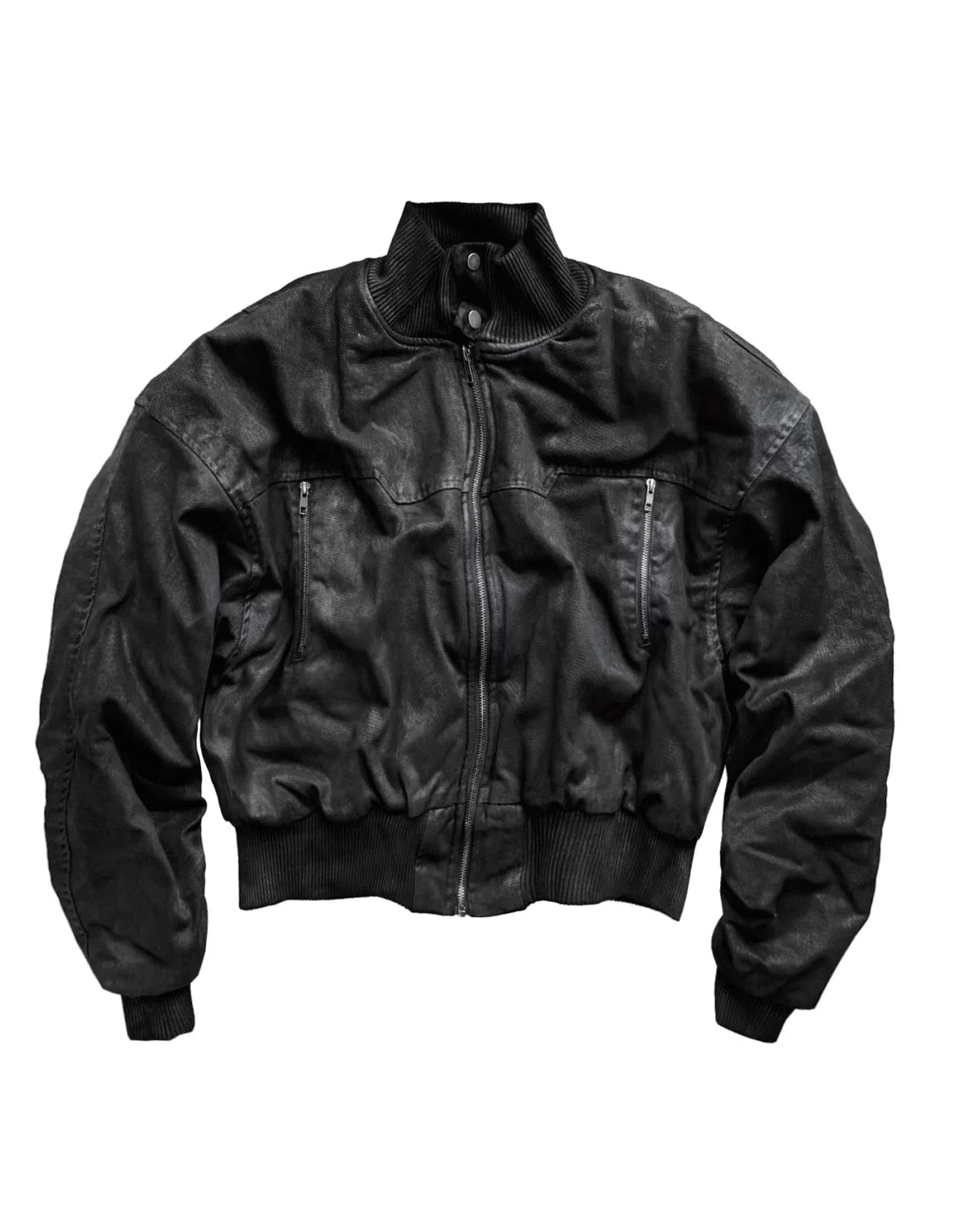 Waxed Washed Bomber Jacket