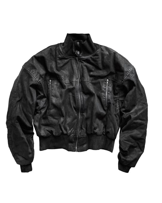 Waxed Washed Bomber Jacket
