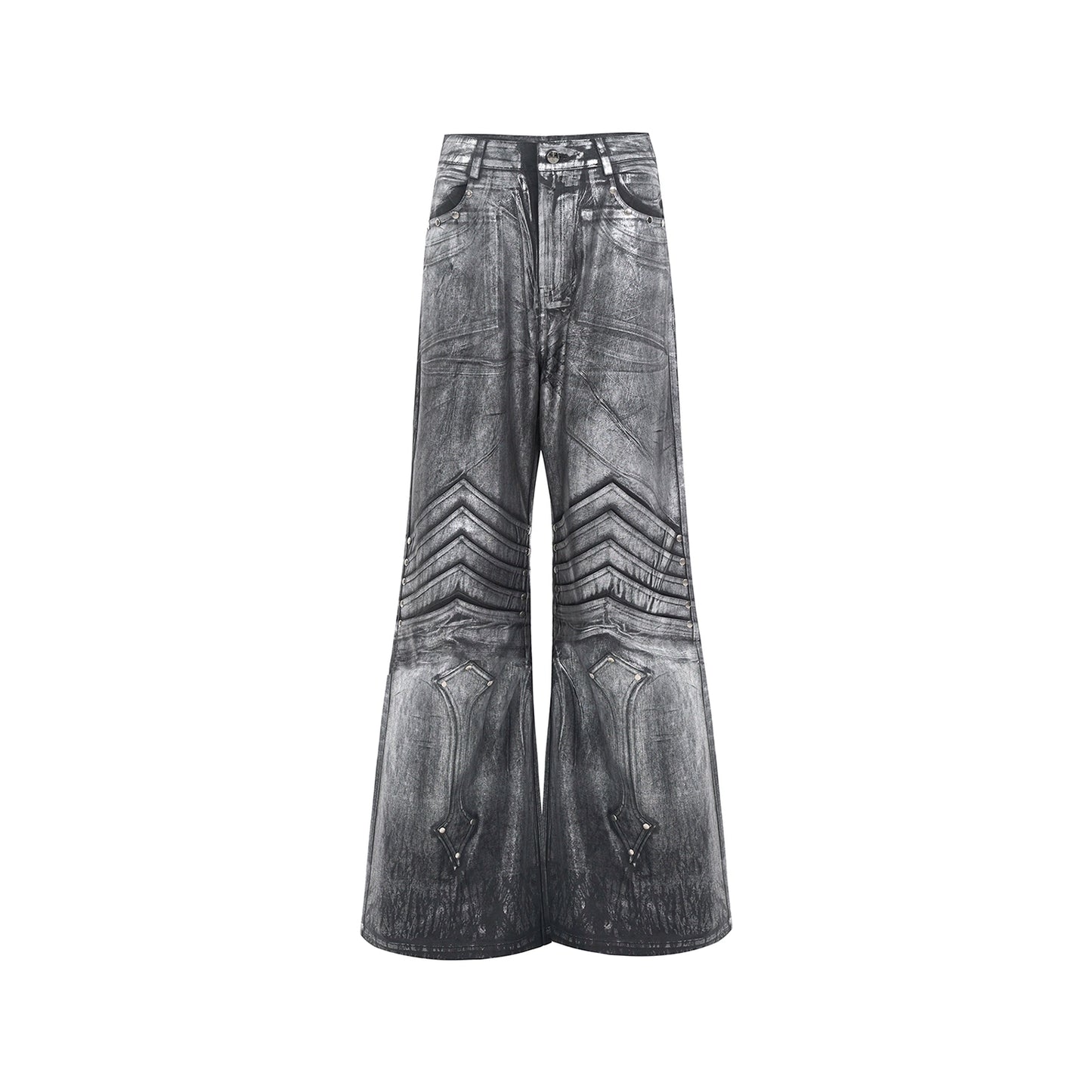 STARTEXCEEDEND Silver wide pants