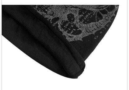 Biomechanical Graphic Knit Beanie