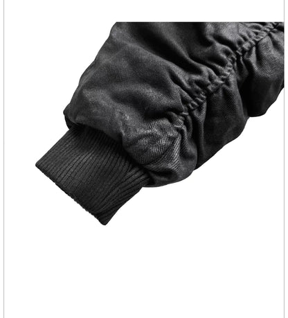 Waxed Washed Bomber Jacket