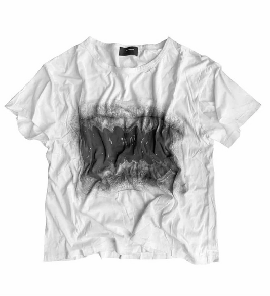 Distressed Graphic Boxy T-Shirt