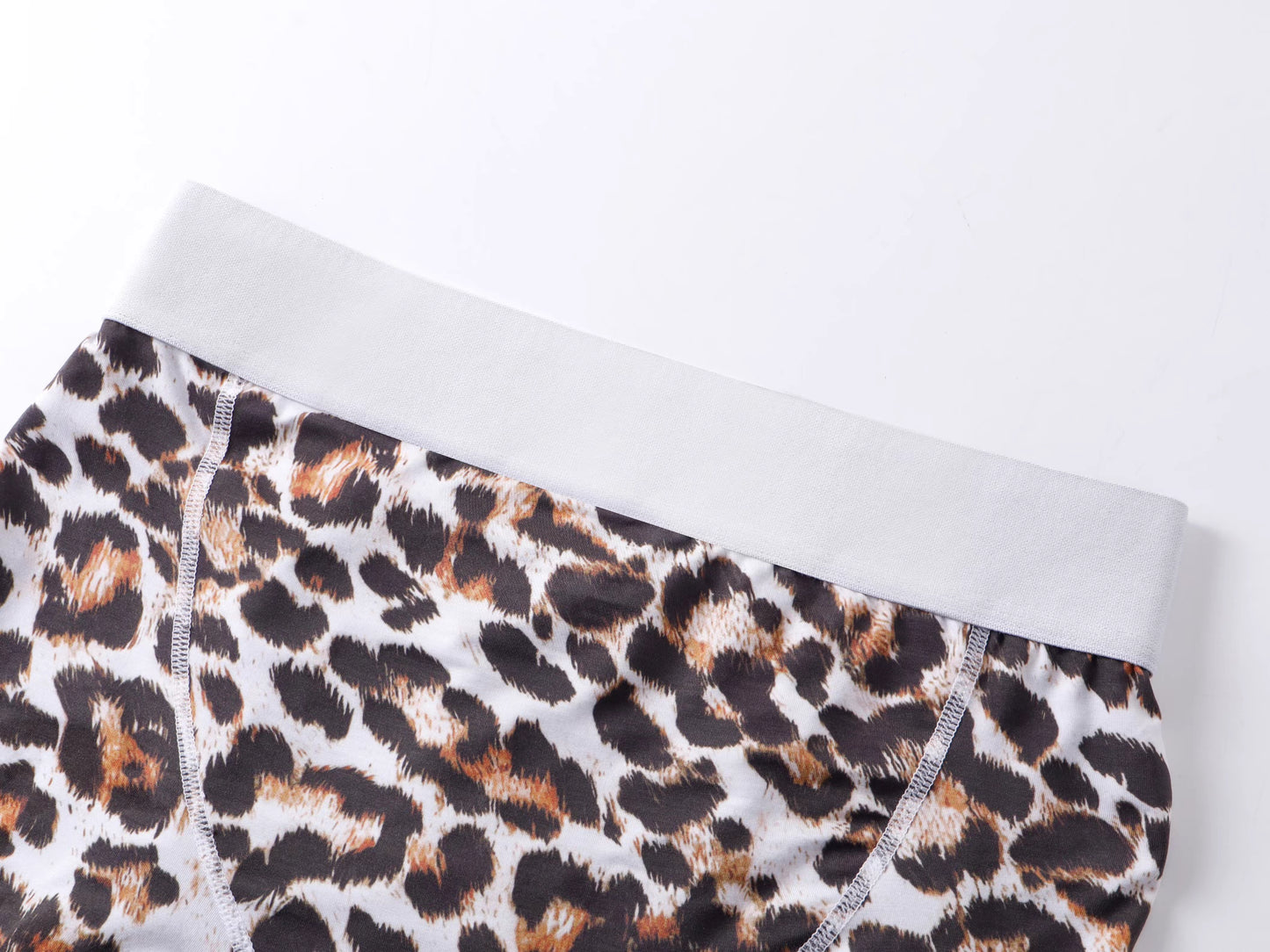 Leopard Logo Waistband Modal Boxer Briefs