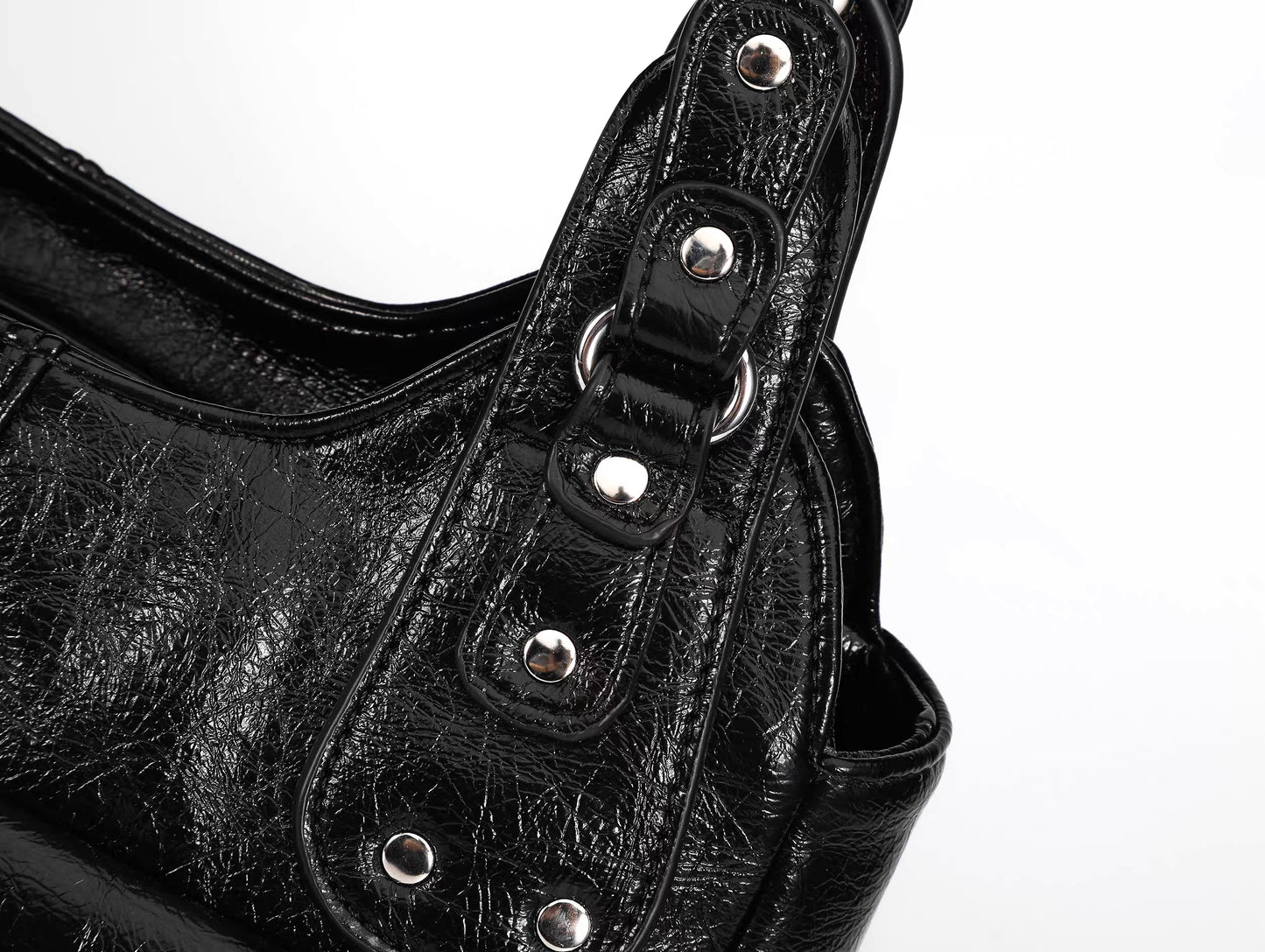 Cross Embellished Convertible Shoulder Bag