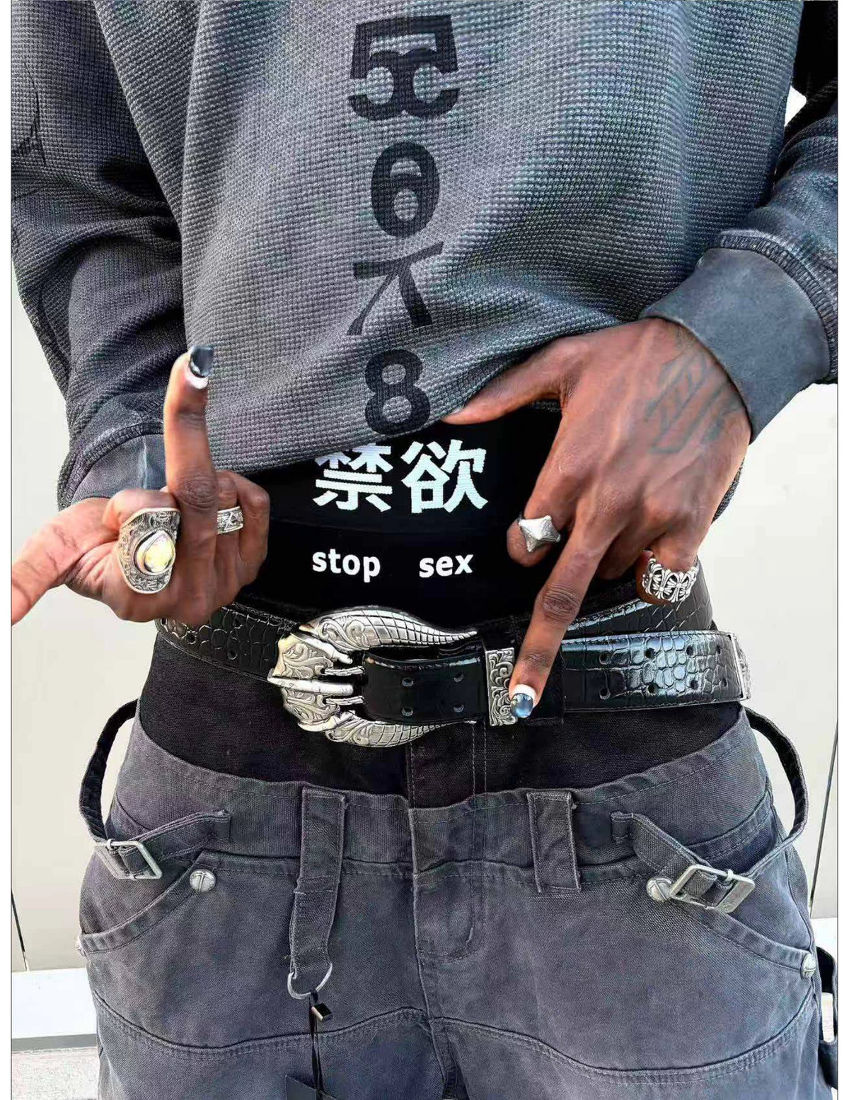 Stop Sex Graphic Boxer Briefs