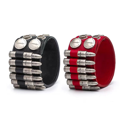 Bullet Stud Wide Cuff Bracelet