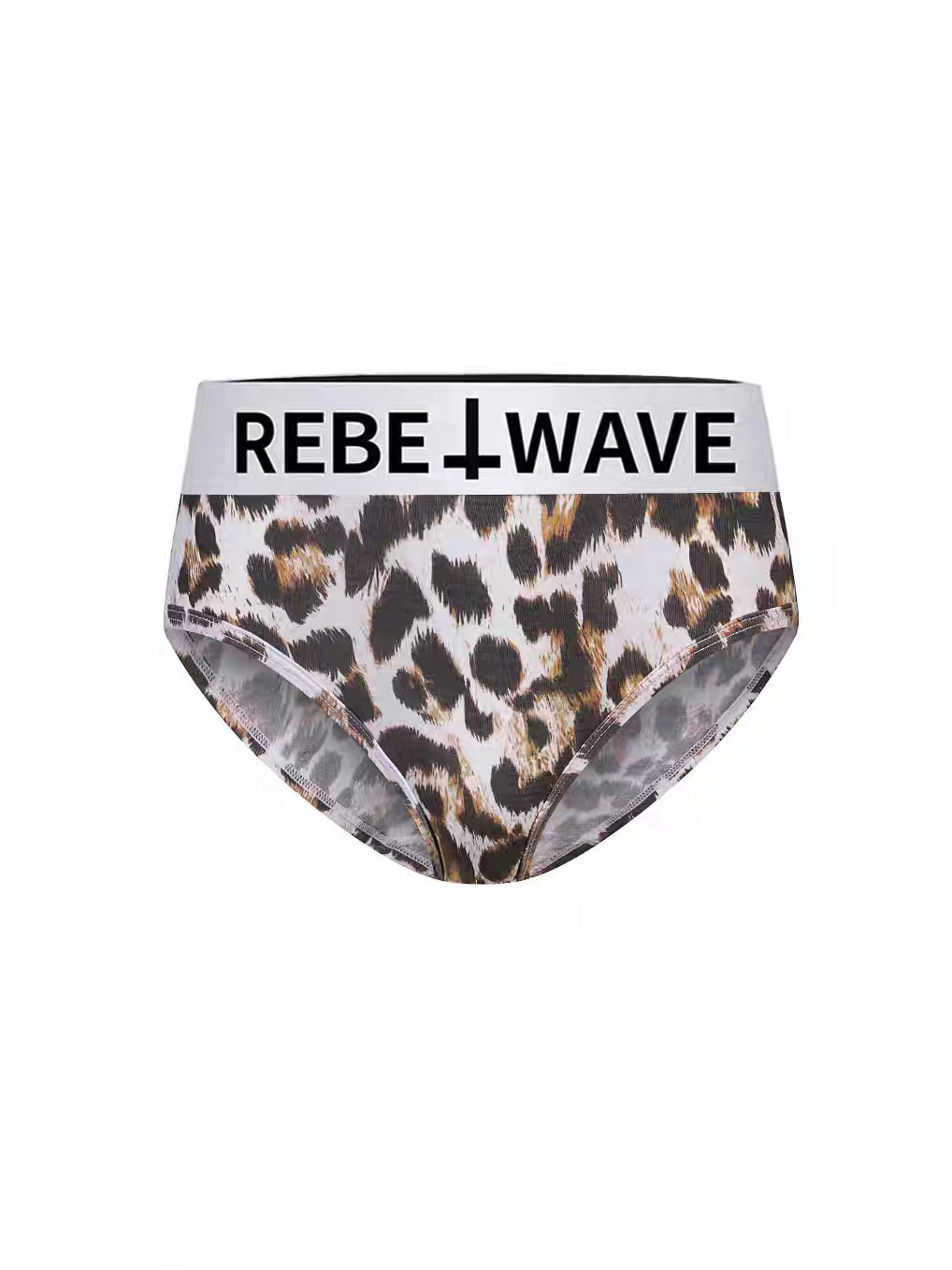REBEL WAVE レオパード柄 ロゴウエスト モダールブリーフ SELFISH