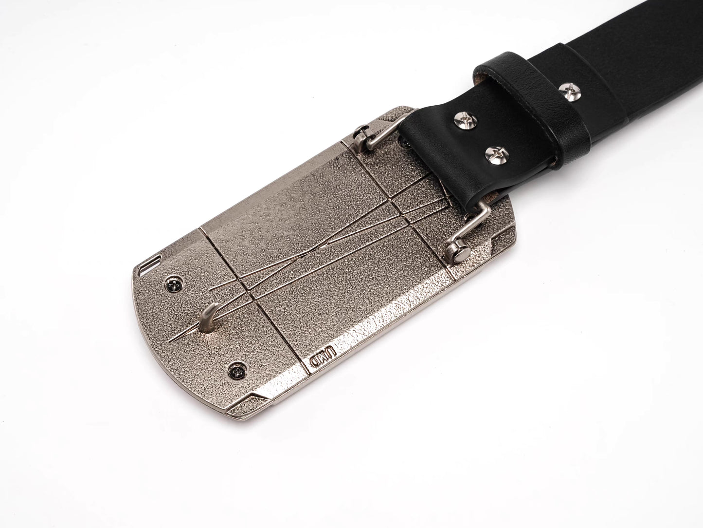 Game Console Buckle Studded Leather Belt