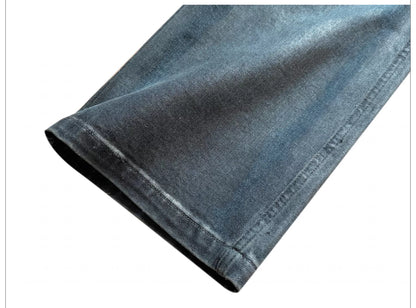 Sculpted Washed Straight-Leg Jeans