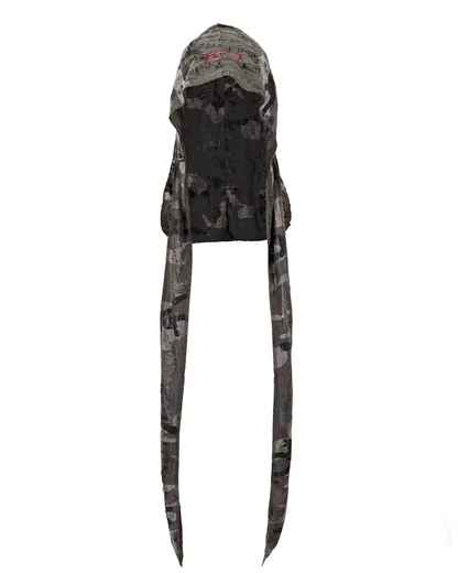 Camouflage Logo Embroidered Long Tie Durag
