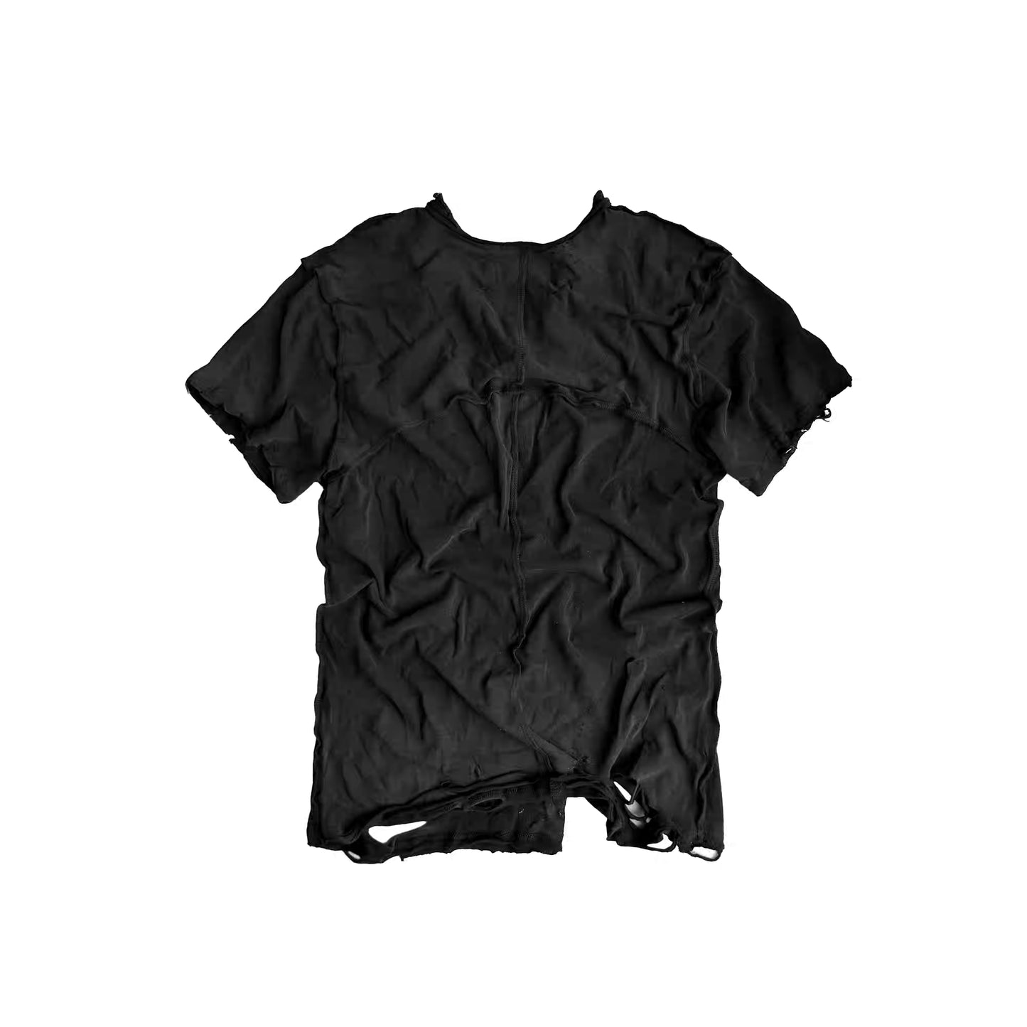 Wrinkled Washed Fitted T-Shirt