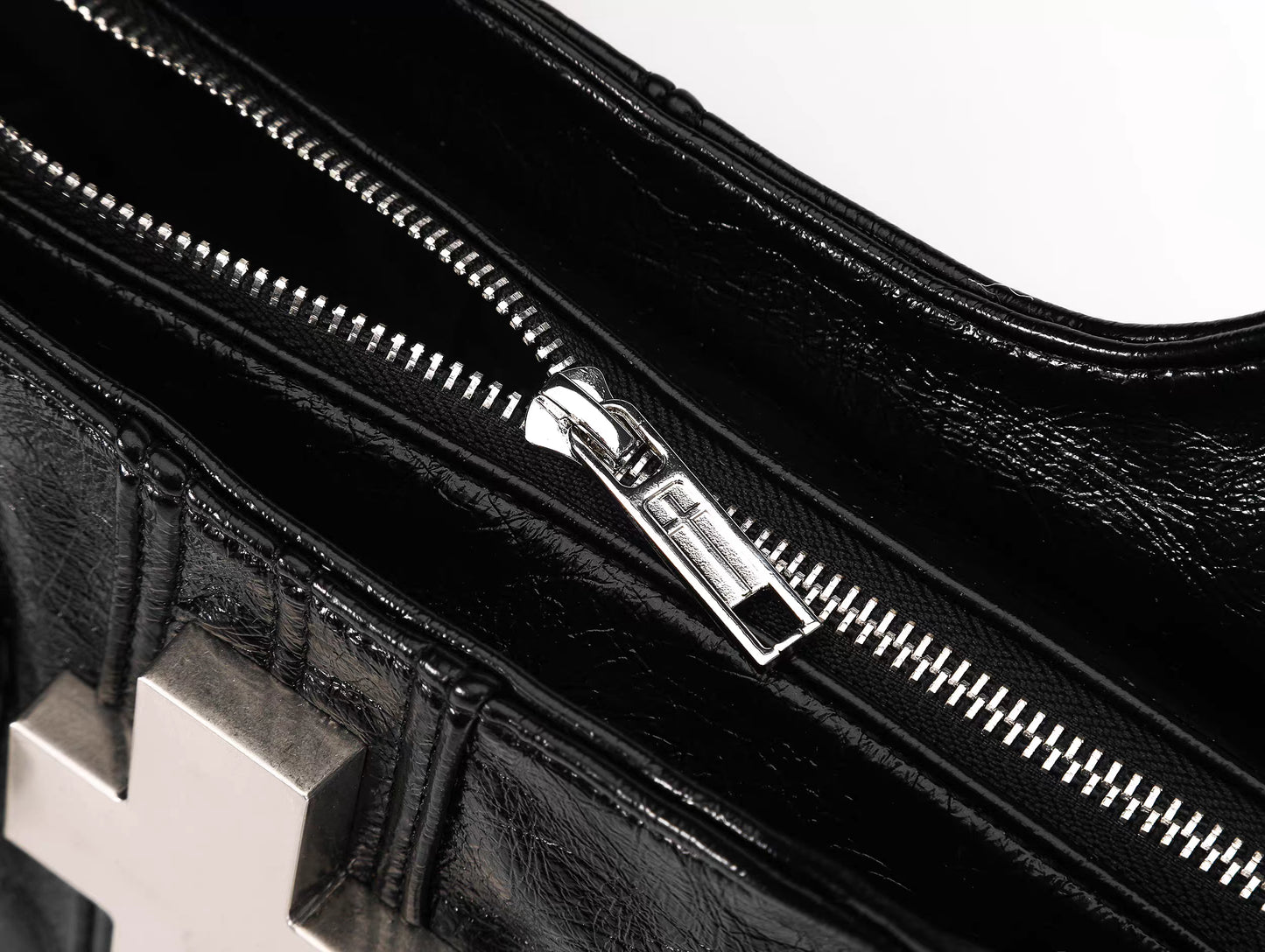 Cross Embellished Convertible Shoulder Bag