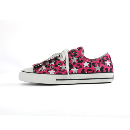 Glitter Star Canvas Low Top Sneakers