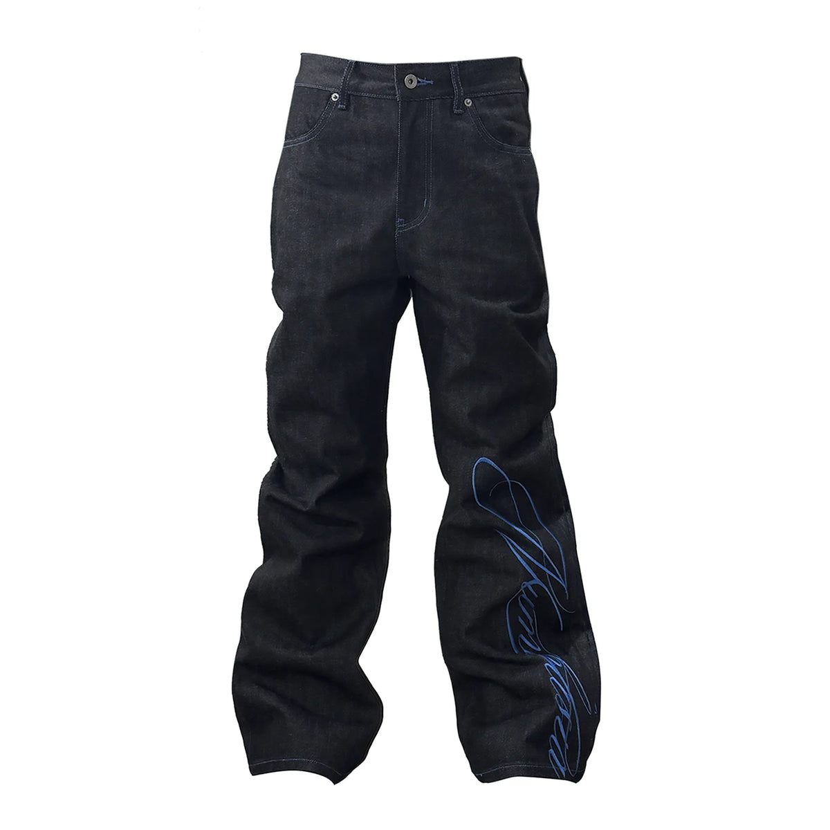 Floral Embroidered Straight Leg Jeans