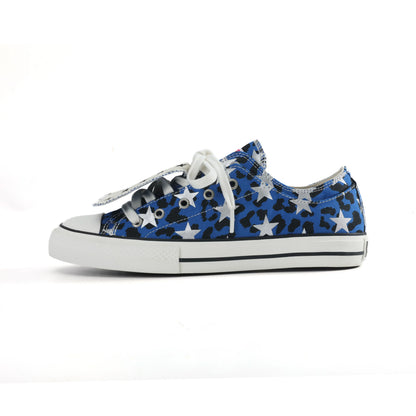 Glitter Star Canvas Low Top Sneakers